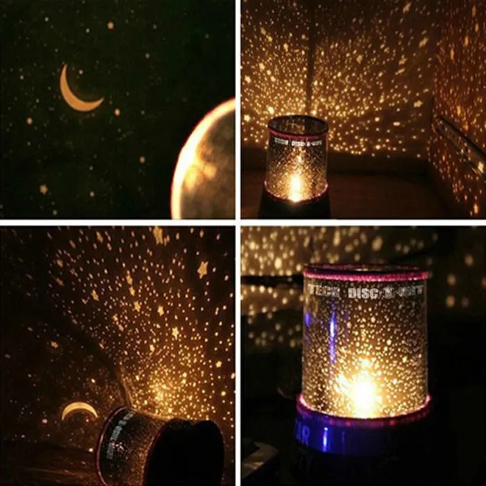 Veilleuse Projecteur Etoiles - TECH DISCOUNT - Lampe LED Multimode - Couleurs Changeantes-1