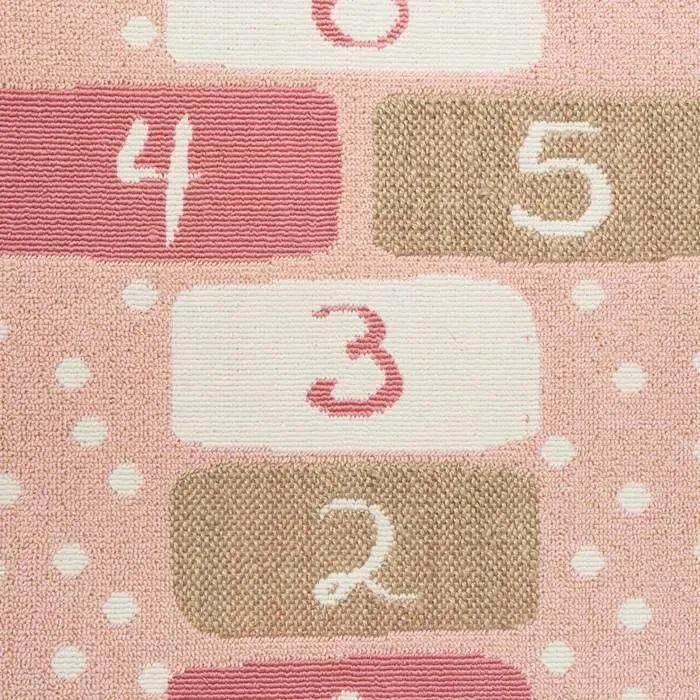Tapis enfant "Marelle" - rose 80x150 cm - Rose - Atmosphera createur d'interieur-2