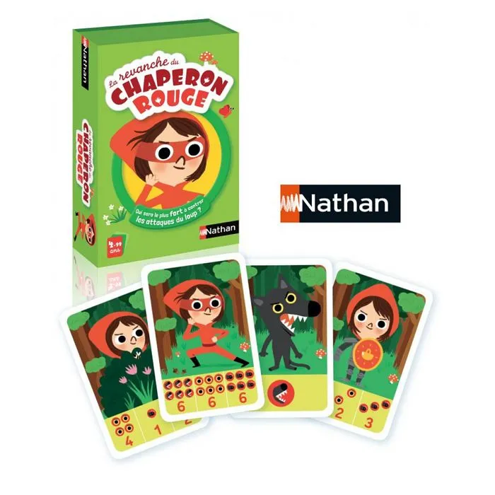 Jeu de Cartes - NATHAN - La Revanche du Chaperon Rouge - Mixte - Dès 4 ans-4