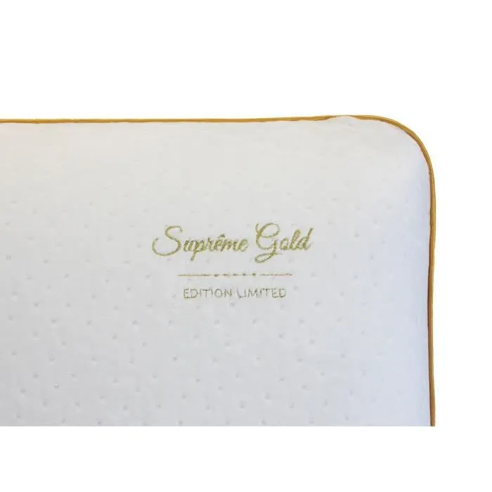 Oreiller Suprême Gold 60x60 Sampur | Mémoire de Forme | Thermorégulateur | Épaisseur 12 cm | Confort Semi-Ferme Coutil Déhoussable-2