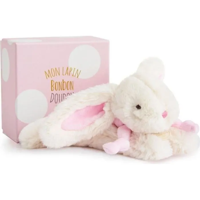 Doudou et Compagnie - Lapin Bonbon - Lapin Bonbon Rose 20cm-0