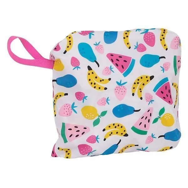 Cartable - Safta - Fruits Blanc - Coton - 12 L - Poche avant zippée-2