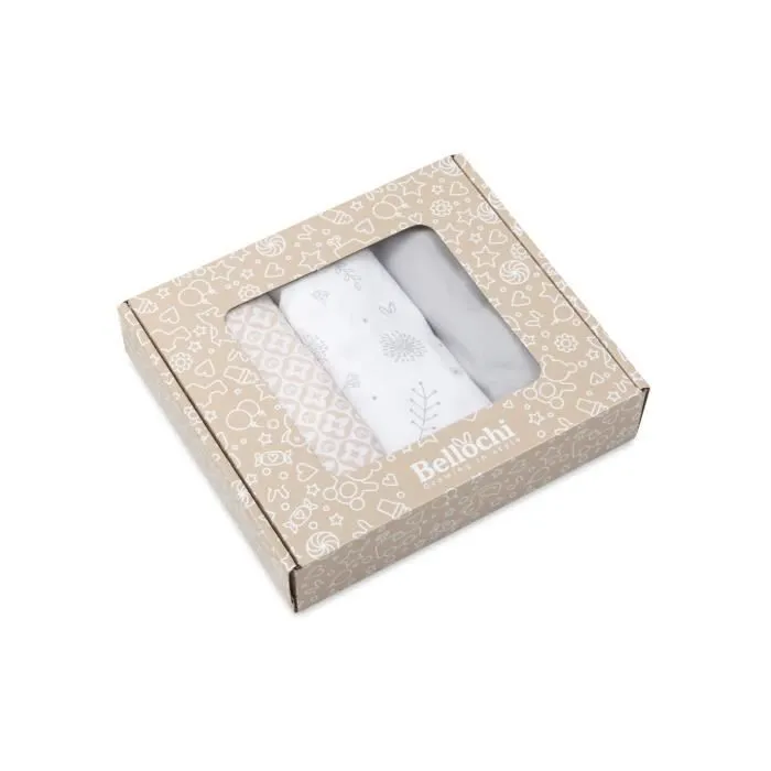 Bellochi Drap de lit pour d'appoint - Certifié - Lot de 3 draps - Draps Housse pour Berceau bébé Ovale - 40x90 cm - Coton-3