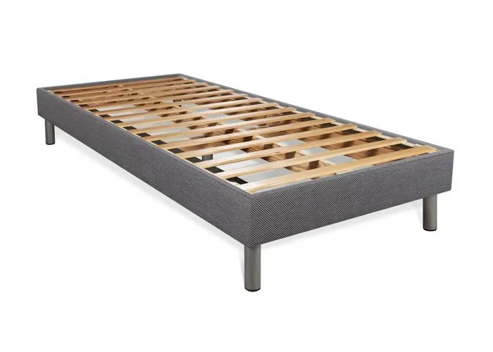 Ensemble sommier matelas 90x190 BodyFit Mémoire de forme - BODY CARE - Sommier Kit GRIS - 24 cm - Ferme-4
