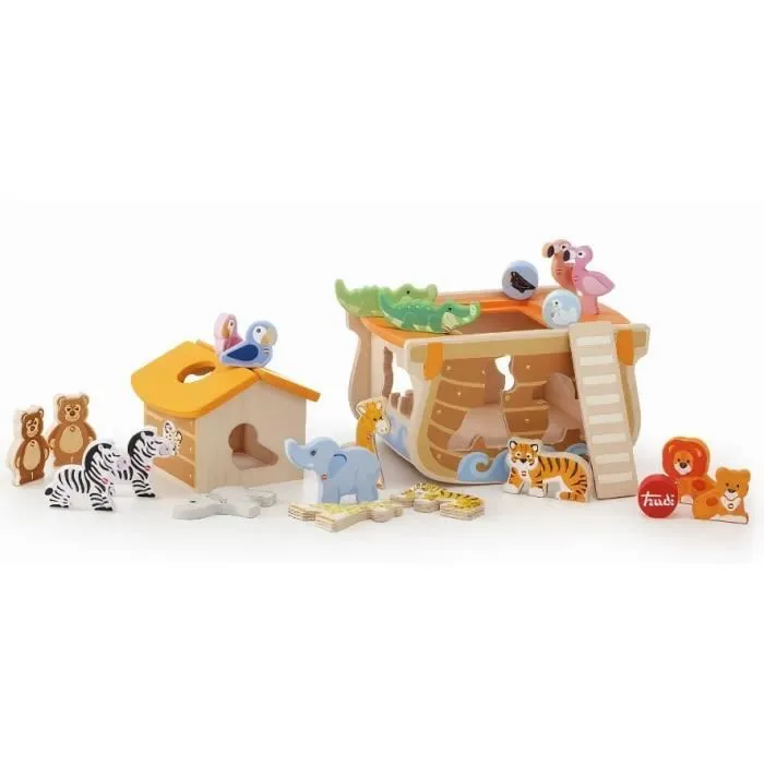 Jeu de construction - SEVI - Ark by Noah junior - 24 pièces - Bois - Mixte-0