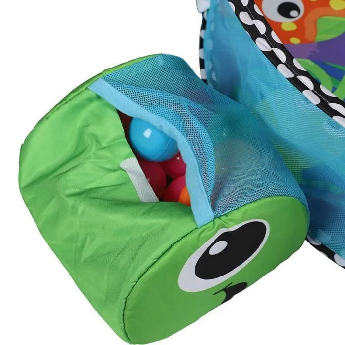 Tapis d'éveil bébé évolutif Disney Princesses - Tortue - Avec piscine à balles et 5 jouets d'activité-2