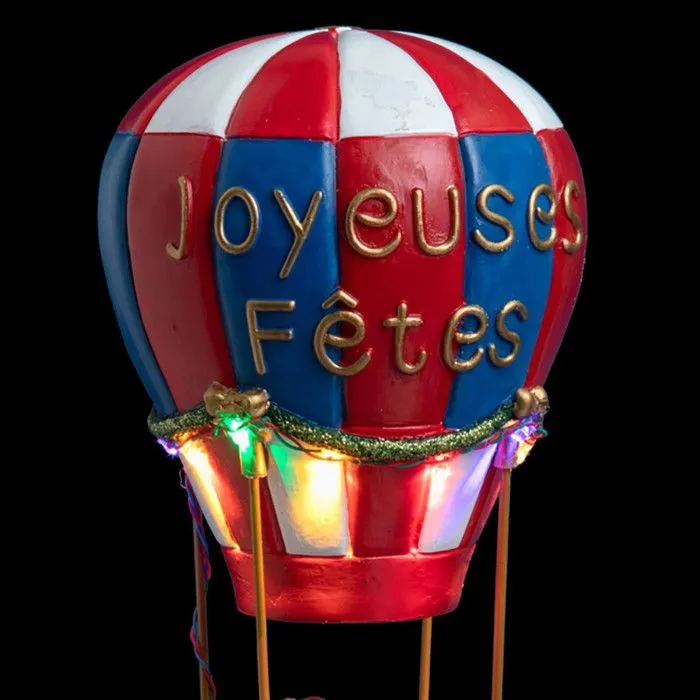 Déco Noël ballon en Laponie piles lumineux animé-1