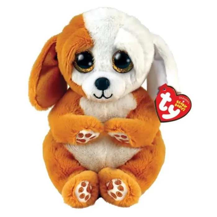 Peluche Ty Beanie Babies Ruggles le Chien 15cm-0