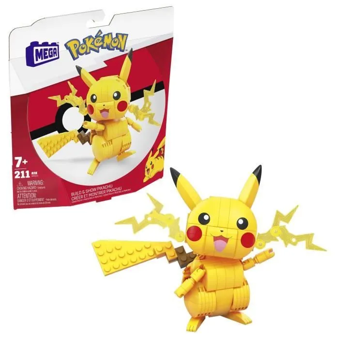 Mega Construx - Pokemon Pikachu à construire - Briques de construction - 7 ans et + GMD31-0