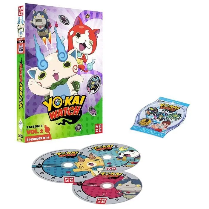 Yokai Watch - Saison 1 - Partie 2 - Coffret DVD - Dessin animé - Enfant - Français-0