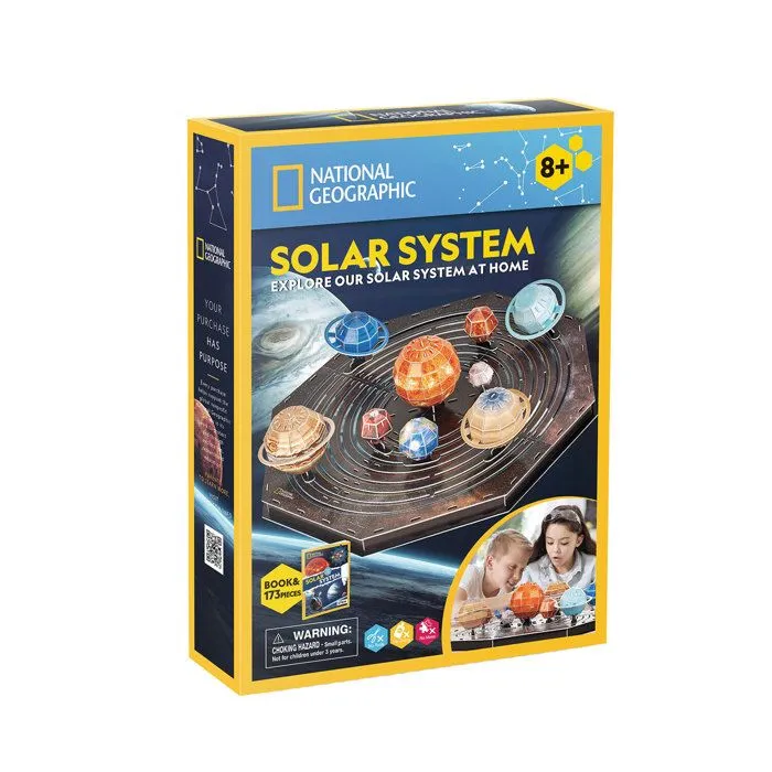 Puzzle 3D Systeme Solaire National Geographic Puzzle 3D Enfant +8 Ans Maquette À Monter Système Solaire 173 Pièces Puzzle 3D Adulte-1