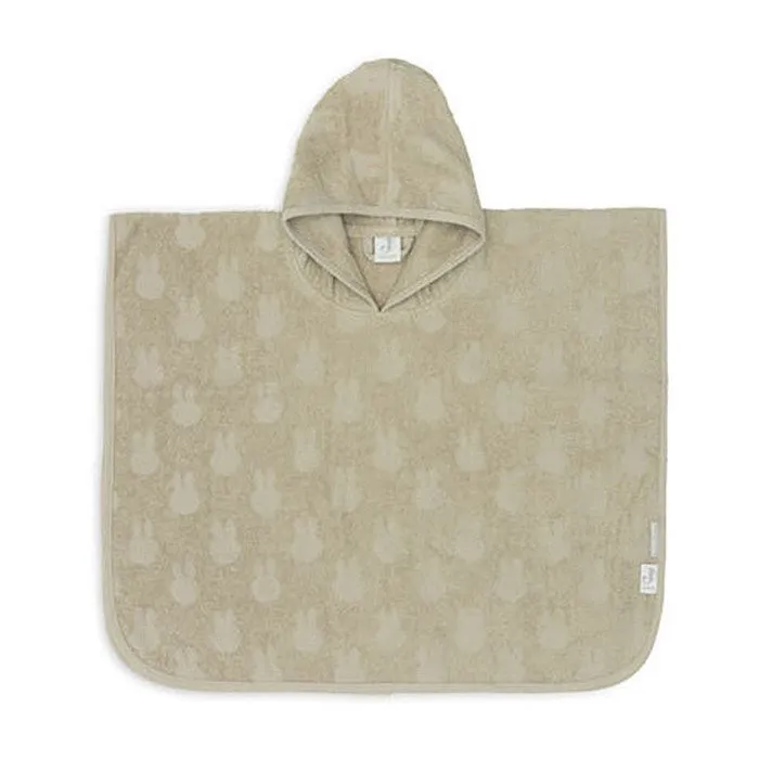 Poncho de bain bébé coton éponge 1 à 4 ans Miffy Jacquard Vert Olive-0