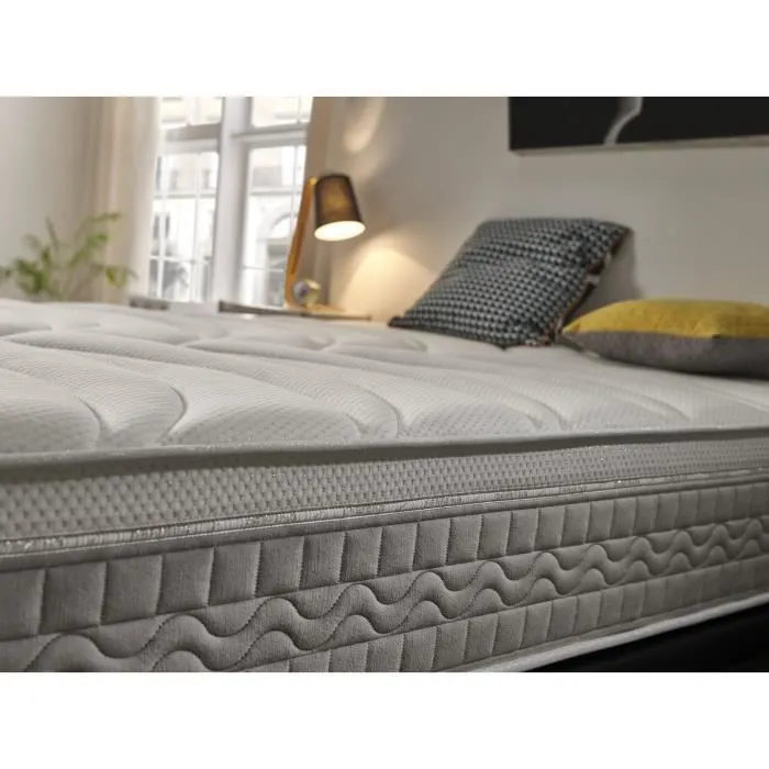 Matelas 90x200 cm Visco Luxury Elite Argent H25 epaisseur 25 cm +/- 2 Haute Fermeté. ECCOX-3