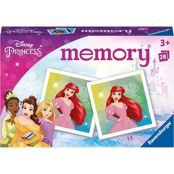 Carte de jeu Jeu Memory Disney Princesses RAVENSBURGER jeu de société en famille-2