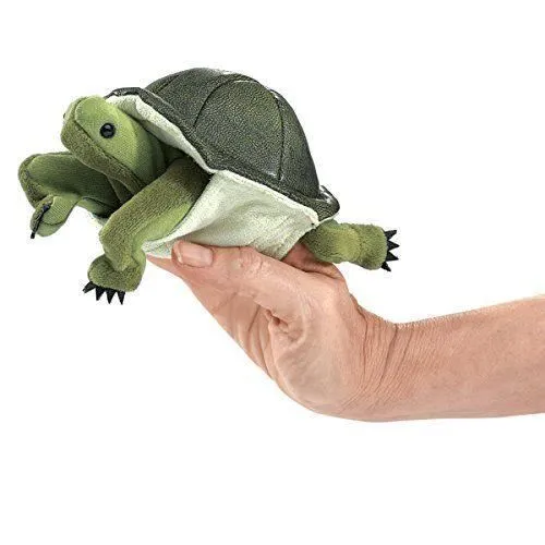 Folkmanis 2732 - JEUX/JOUETS - THEATRE ET MARIONNETTES - Puppets - Marionnette et Théâtre - Mini Turtle-0