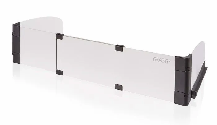 Kit securite bebe Reer - 20058 - Protege-poele Basic, extensible de 55 a 65 cm, argente,-0