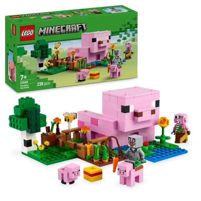 LEGO Minecraft 21268 La maison de Porcelet - Jeu de construction pour fille dès 7 ans-0