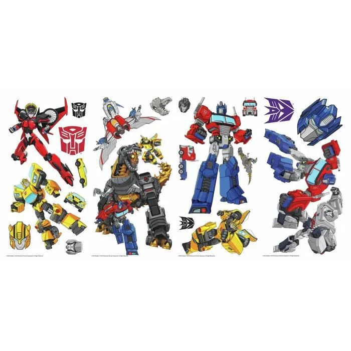 Stickers Transformers Cyberverse - ROOM MATES - Multicolor - Décoration murale-2