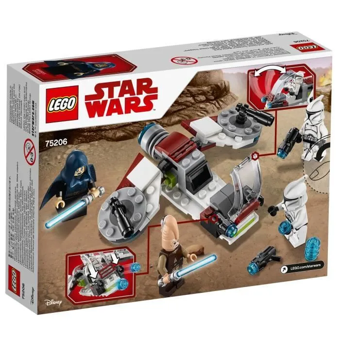 LEGO® Star Wars™ 75206 Pack De Combat Des Jedi Et Des Clone Troopers-4