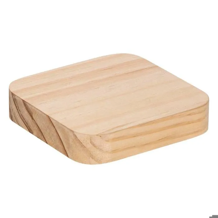 Bocal en verre carré - FIVE - 1,25L - Couvercle en pin - Dimensions 11x11x14,3 cm - Poids 0,68 kg-2