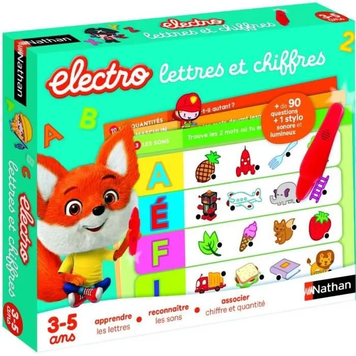 Jeu éducatif électronique - NATHAN - Electro Lettres et Chiffres - Pour enfants de 3 ans et plus - Multicolore-2