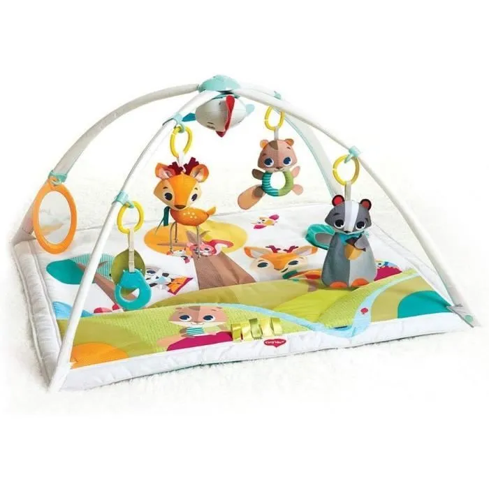 TINY LOVE Tapis de jeu luxe Gymini Into the Forest, avec arches amovibles et jouet musical-0