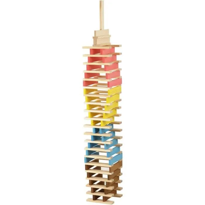 Técap Multicolor - Jeu d'équilibre et de construction - JEUJURA - 200 pièces-1