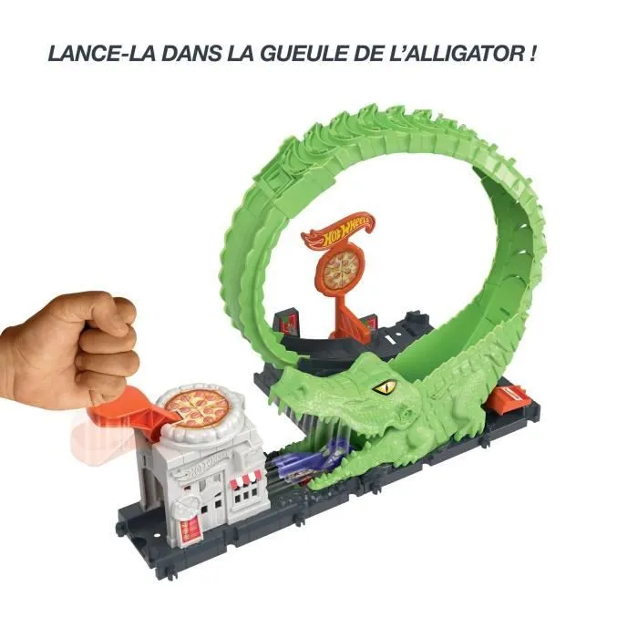 Voiture - Hot Wheels - Looping Attaque de l’Alligator - 1 voiture incluse - Multicolore - 3 ans-4