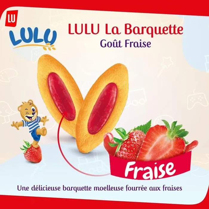 LULU La Barquette Pulpe de Fraise - 120 g-1