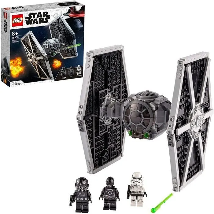 LEGO 75300 Star Wars TIE Fighter impérial Jouet avec Stormtrooper et Figurines de la Saga Skywalker