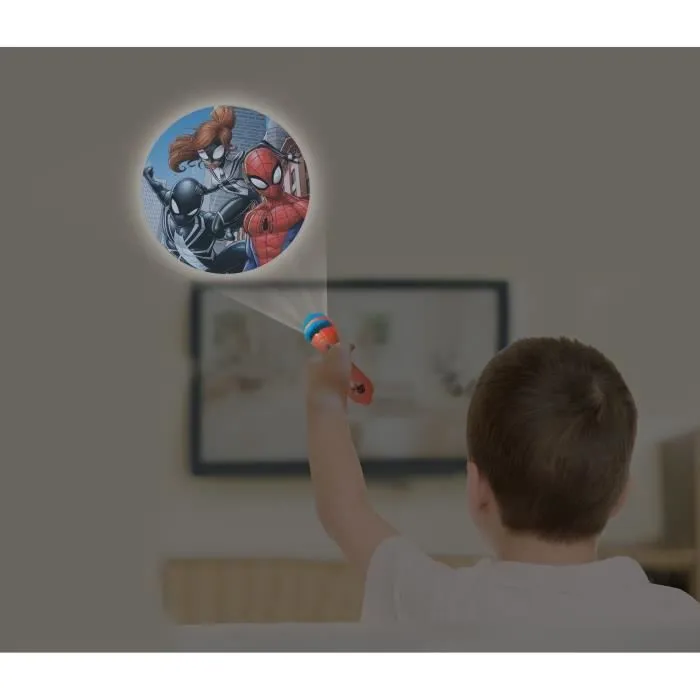 Projecteur à histoires et lampe torche Spider-Man - LEXIBOOK-3