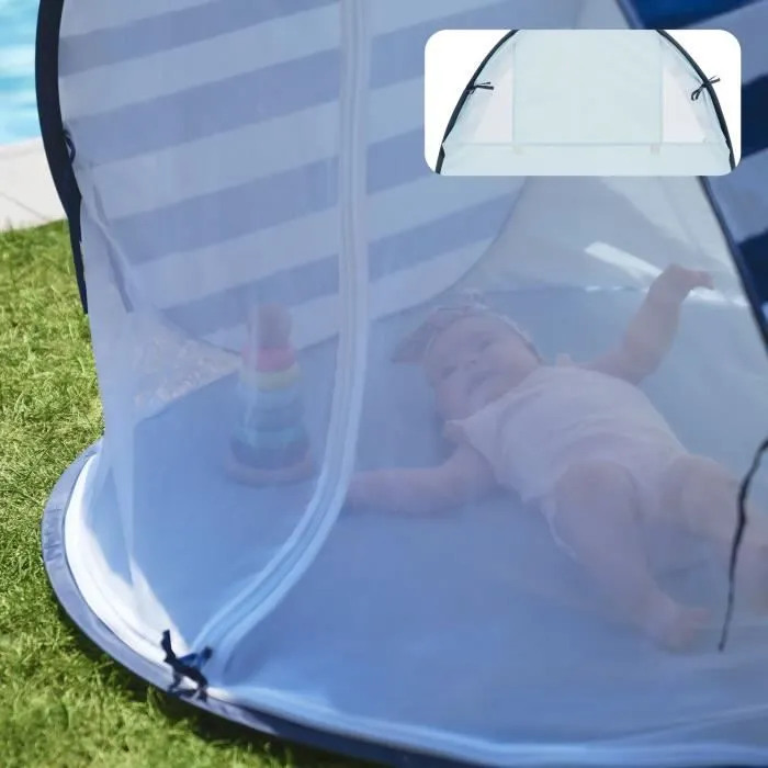 Babymoov Tente Anti-UV FPS 50+ Marinière - Moustiquaire intégrée-6