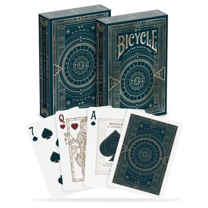 Jeu de cartes - Cartamundi - Bicycle - Cypher - Bleu - Adulte - 2 joueurs ou plus-1