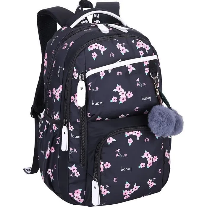 Sac à Dos - Femme - College - Imperméable - Nylon - 45cm x 30cm x 14cm-2