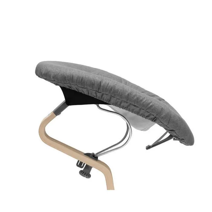 Newborn Set Nomi de Stokke avec matelas bicolore réversible (Black/Grey Blue)-0