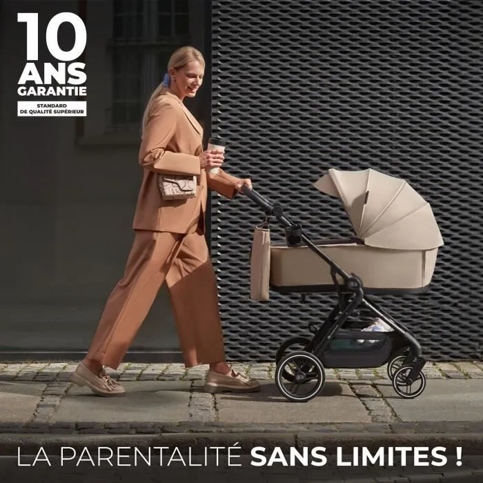 Poussette multifonctionnelle 2 en 1 - KINDERKRAFT YOXI - Légère et maniable - imperméable avec filtre UPF50+ - jusqu'à 4 ans - Noir-1
