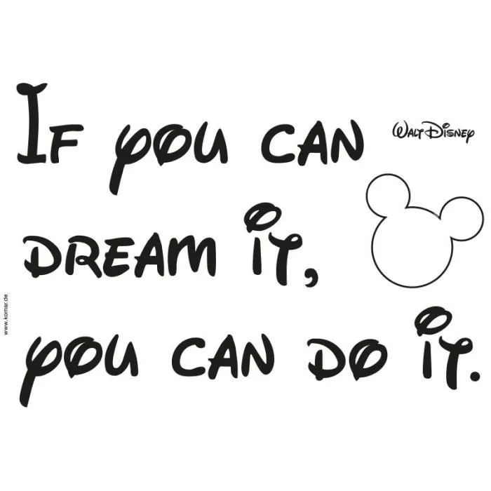 Stickers citation Walt Disney 'You Can Do it'-1