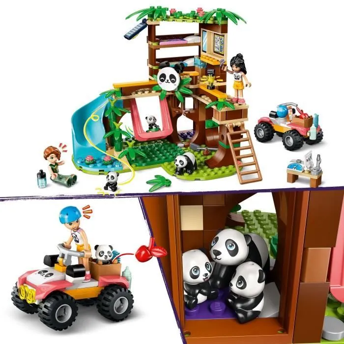 LEGO Friends 42648 Le Sanctuaire des Pandas - Jeu de Construction pour Fille dès 7 Ans-2