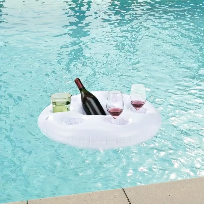 casa.pro Bar de piscine gonflable porte gobelet schwimmende Bar flottant -refroidisseur bouée de sauvetage Look-3