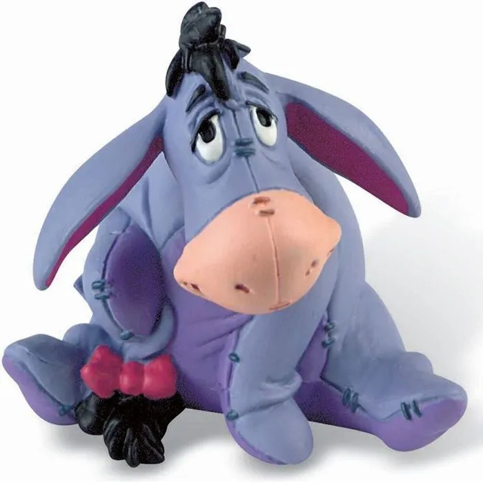 Figurine Bourriquet - Winnie l'Ourson - 6 cm - Sans PVC - Peinte à la main-0