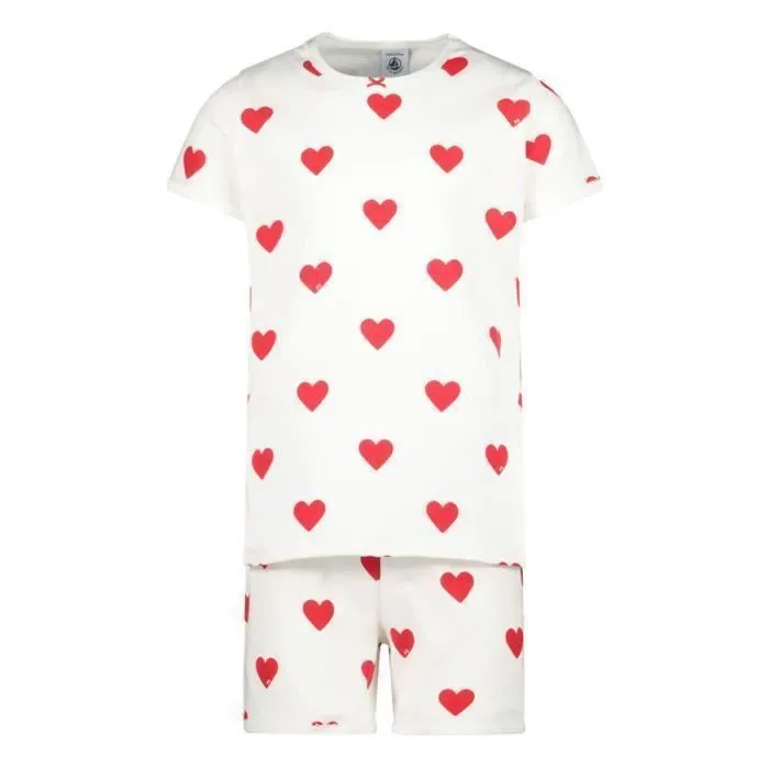 Pyjamas-lingerie de nuit - Petit Bateau - Fille - Blanc - Taille 92 - Confort optimal-0
