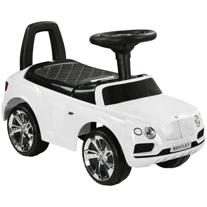 Porteur trotteur enfants - AIYAPLAY - voiture licence Bentley Bentayga 18-36 mois coffre - klaxon - 67 x 29 x 39 cm blanc-0