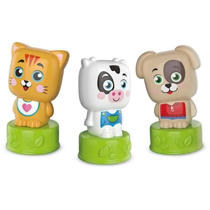 Clementoni - Cubes & Animaux Soft Clemmy - 6 cubes + 3 personnages + Livre-1