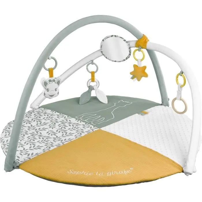 Tapis d'éveil VULLI Reverso - Sophie la Girafe - 1 face éveil et 1 face photos - Arches réglables-3