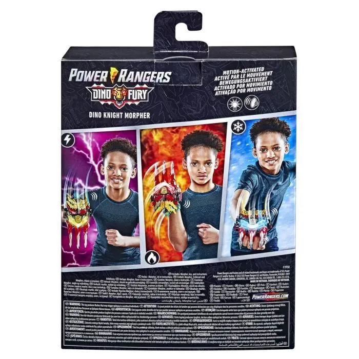 Jouet électronique Power Rangers Dino Knight Morpher avec sons et lumières et clé Dino Knight-3