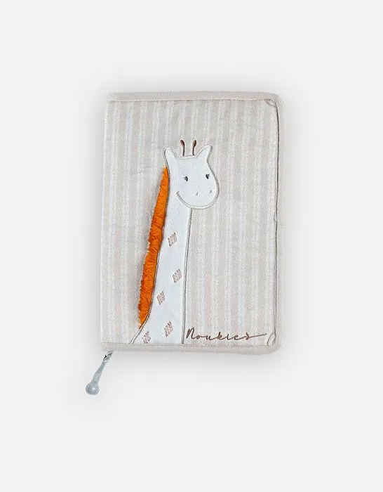Protège carnet de santé girafe en Veloudoux®-0
