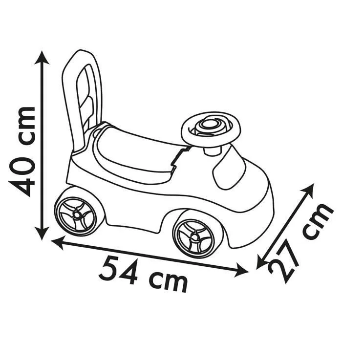 Smoby - Porteur auto enfant 2 en 1 - Disney Princesse - Coffre sous la selle - Dès 10 mois - Fabrication française-4