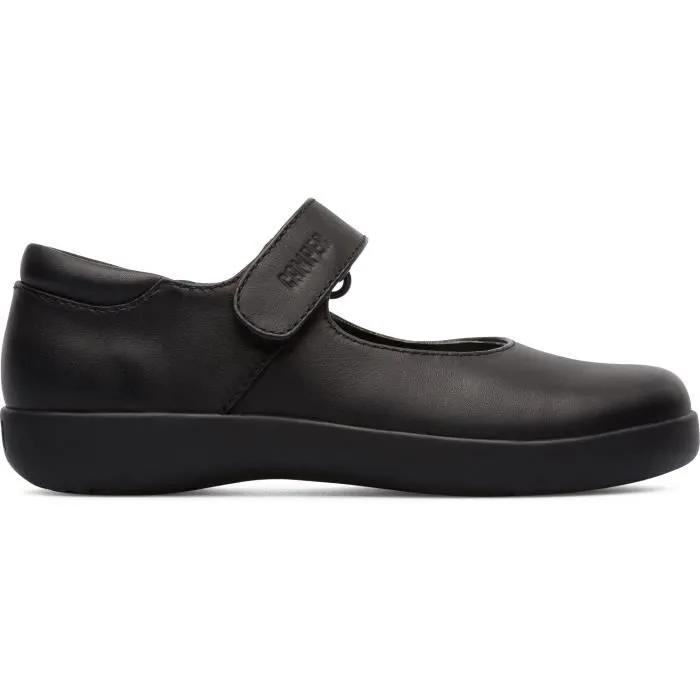 Ballerines Enfant - CAMPER - Spiral Comet - Noir - Cuir pleine fleur - Semelle en caoutchouc-0