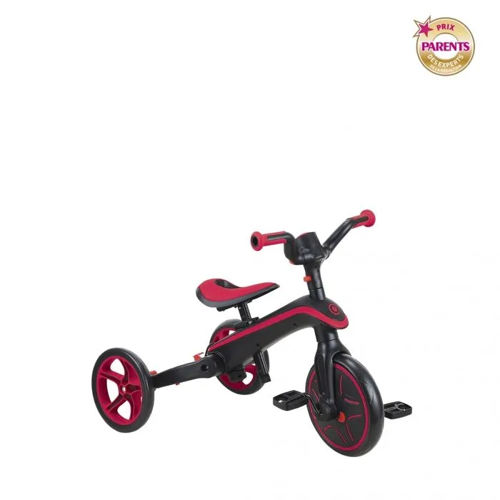 Globber - Tricycle EXPLORER 4-en-1 Évolutif & Pliable - Rouge-4