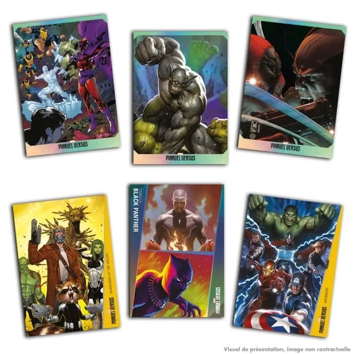 Collection de cartes Marvel Versus - Panini - Fat Pack 22 cartes - Bleu - Mixte - A partir de 3 ans-2